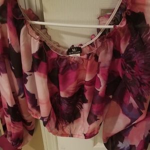 2 piece floral skirt set